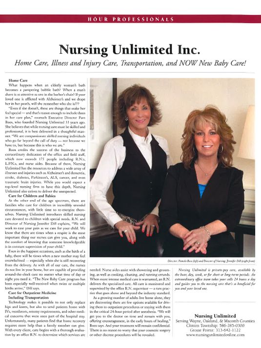 Nursing Unlimited Featured in Hour Magazine